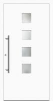 Außenansicht Aluminium Haustür innen öffnend DIN links Weiß