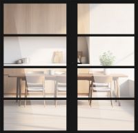 Aluminium-Glas Lofttür "MAXIMILIAN" Drehtür 2-flügelig