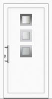 Außenansicht Haustür innen öffnend DIN links Weiß