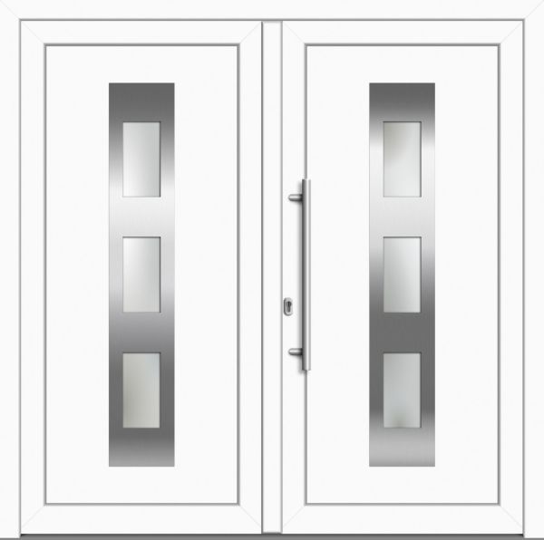 Kunststoff Haustür "AMAYA" 71 mm Doppeltür symm