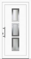 Außenansicht Haustür innen öffnend DIN links Weiß