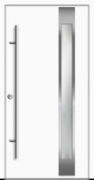 Außenansicht Aluminium Haustür mit Glas Weiß