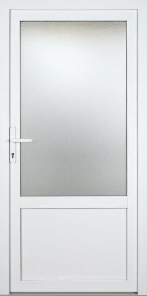 Nebeneingangstür "AMIRA" 60mm (ALU-PVC, glatt, weiß)