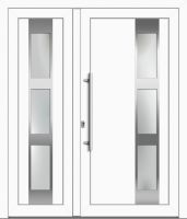 Kunststoff Haustür "LAURETTE" 71 mm Doppeltür asymm