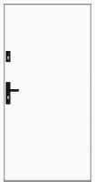 Aluminium-Stahl Nebeneingangstür "BELIN" 68 mm BLACKLINE