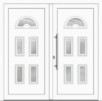 Kunststoff Landhaustür "LILO" 71 mm Doppeltür symm