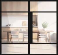 Aluminium-Glas Lofttür "ARTHUR" Drehtür 2-flügelig