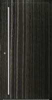 Außenansicht Aluminium-Stein-Tür Elegant Black (gestreift) innen öffnend DIN links