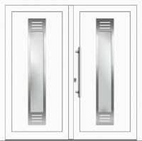 Kunststoff Haustür "NINA" 71 mm Doppeltür symm