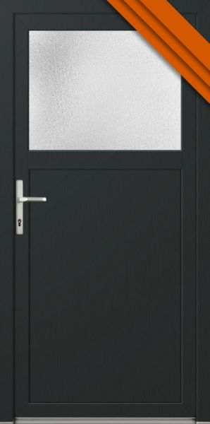 AKTIONS-Nebeneingangstür "ANTONIA" 60mm (87cm(B),216cm(H), Anthrazit außen Weiß innen, DIN rechts in