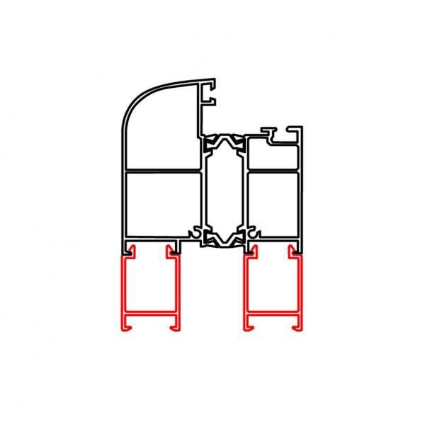 Rahmenverbreiterung für ALU-Türen der Stärke 60mm (21 x 30mm) (Flexible Türmontage)