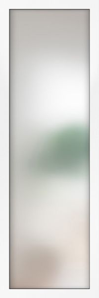 Außenansicht Kunststoff-Aluminium Seitenteil Satinato (Milchglas) Weiß
