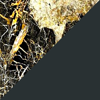 Portoro Gold (Stein au&szlig;en) / Anthrazitgrau (RAL 7016 innen)