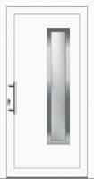 Außenansicht Haustür innen öffnend DIN links Weiß