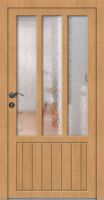 Standardmaß Holz Nebeneingangstür "NICOLE-R" 56 mm 3 Sprossenfelder