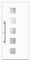 Außenansicht Aluminium Haustür innen öffnend DIN links Weiß
