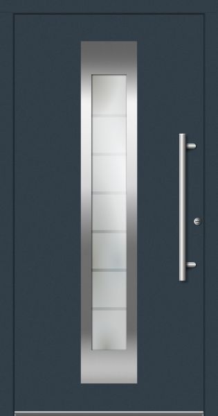 LAGER Aluminium-Kunststoff Haustür "FIONA" 71 mm RC2 flügelüberdeckend Anthrazit
