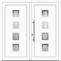 Kunststoff Haustür "FABIENNE" 71 mm Doppeltür symm