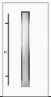 Außenansicht Aluminium Haustür mit Glas Weiß