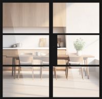 Aluminium-Glas Lofttür "ALEXANDER" Drehtür 2-flügelig