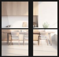 Aluminium-Glas Lofttür "MATTEO" Drehtür 2-flügelig