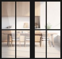 Aluminium-Glas Lofttür "LIAM" Drehtür 2-flügelig