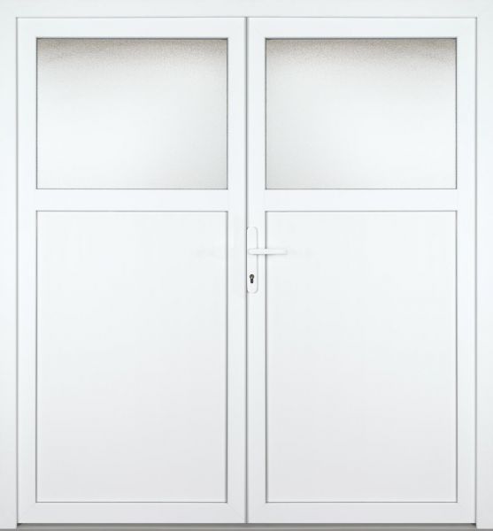 Kunststoff Nebeneingangstür &quot;ANTONIA-M&quot; 60 mm 2-flügelig Doppeltür symmetrisch