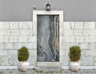 Exklusive Haustür Naturstein