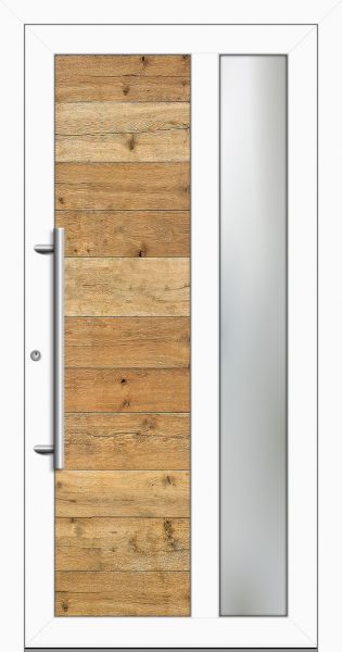 Aluminium-Holz Haustür "JAMIRA-W" 79 mm Eiche Natur