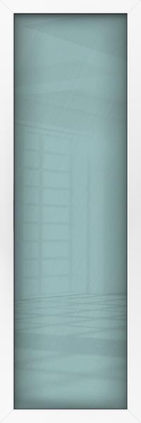 Außenansicht Kunststoff Seitenteil Satinato (Milchglas) Weiß