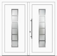 Kunststoff Haustür "MILENA" 71 mm Doppeltür symm