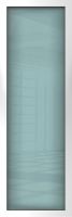 Außenansicht Aluminium Seitenteil Satinato (Milchglas) Weiß