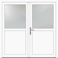 Kunststoff Nebeneingangstür "PAULA-M" 60 mm 2-flügelig symm