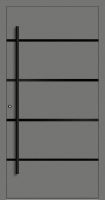 Aluminium Haustür "FANNIE" 90 mm RC2 BLACKLINE