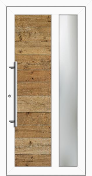 Aluminium-Holz Haustür "JAMIRA-W" 79 mm Eiche Altholz