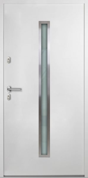 Nebeneingangstür "SAMIA" (ALU, weiß)