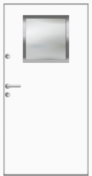 Aluminium-Stahl Nebeneingangstür "AKARI" 68 mm
