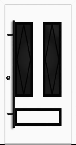 Aluminium Landhaustür "HERMINE" 82 mm RC2 BLACKLINE Sprossenfelder