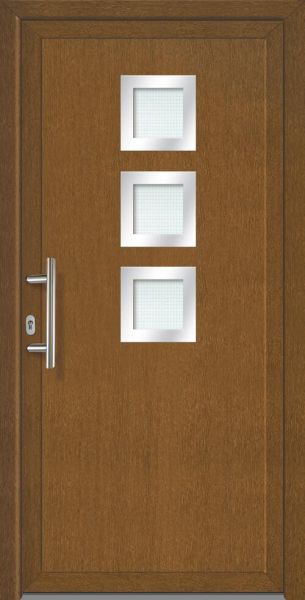 Mehrzwecktür "NIKOLETT" (PVC, braun/weiß)