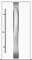 Außenansicht Aluminium Haustür mit Glas Weiß