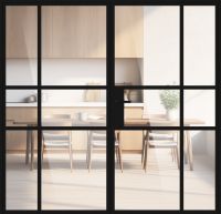 Aluminium-Glas Lofttür "TOMMI" Drehtür 2-flügelig