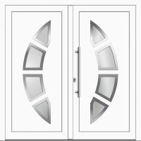 Kunststoff Haustür "BELINDA" 71 mm Doppeltür symm