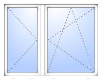 Außenansicht Doppelfenster Stulp Dr-Dr-Ki Weiß