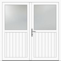 Kunststoff Nebeneingangstür "STEFANIE" 60 mm 2-flügelig symm