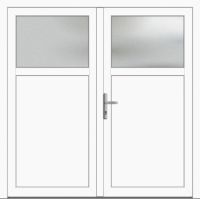 Kunststoff Nebeneingangstür "ANTONIA-M" 60 mm 2-flügelig symm