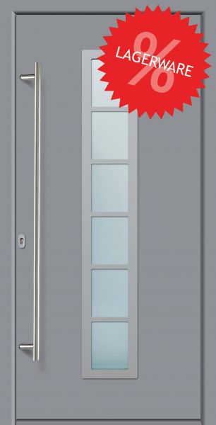 Haustür "ANGELINA" 60mm DIN links innen (980 x 2080 mm, ALU, Grau)