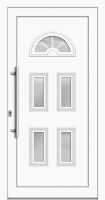 Außenansicht Kunststoff Haustür Landhaus Weiß