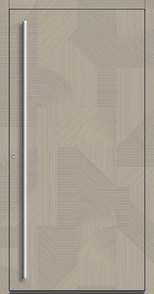 Außenansicht Aluminium-Keramik-Tür Ginza Doro innen öffnend DIN links