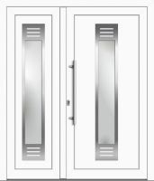 Kunststoff Haustür "NINA" 71 mm Doppeltür asymm