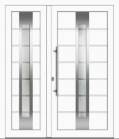 Kunststoff Haustür "MIRELLA" 71 mm Doppeltür asymm
